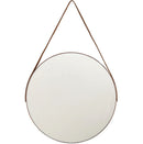 Espelho Redondo Adnet Grande 45cm Decorativo c/ Alça Suporte