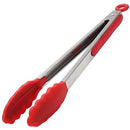 Pegador De Saladas e Churrasco Aço inox e Silicone 25 cm