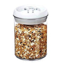 Kit Jogo 4 Potes Herméticos Porta Mantimentos c/ Visor Inox