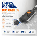 Escova de Limpeza Multiuso 3 em 1 com Cabo Extensível e Rodo Integrado