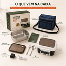 Marmita Elétrica Sem Fio + Bolsa Térmica e Kit Talheres