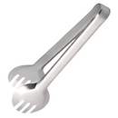 Pegador De Saladas e Churrasco Aço inox e Silicone 25 cm